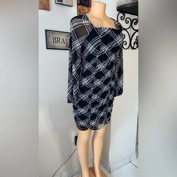 Almost Famous | Dresses | Nwt Almost Famous Plaid Fitted Dress Wb Size Xl  34 | Poshmark